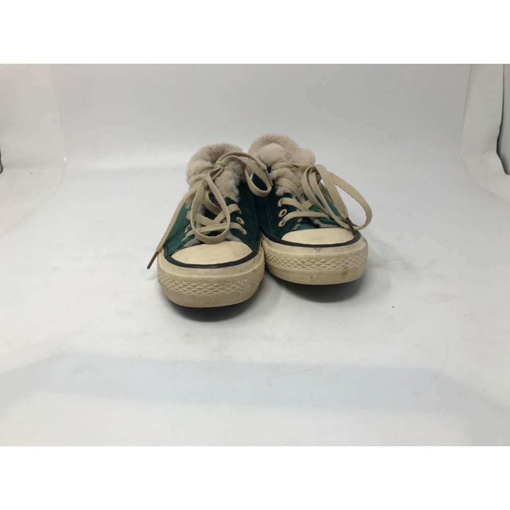 Beierpai 8er Star Green Velvet Faux‎ Fur Lined Sneakers Womens Size 7